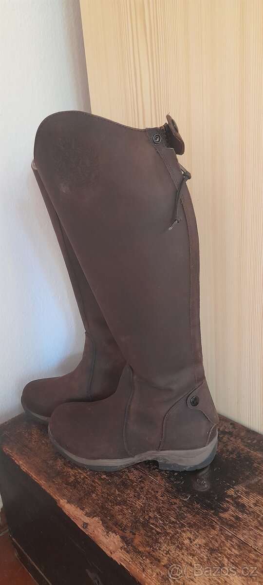 Zimní jezdecké boty s pravým beránkem - 2