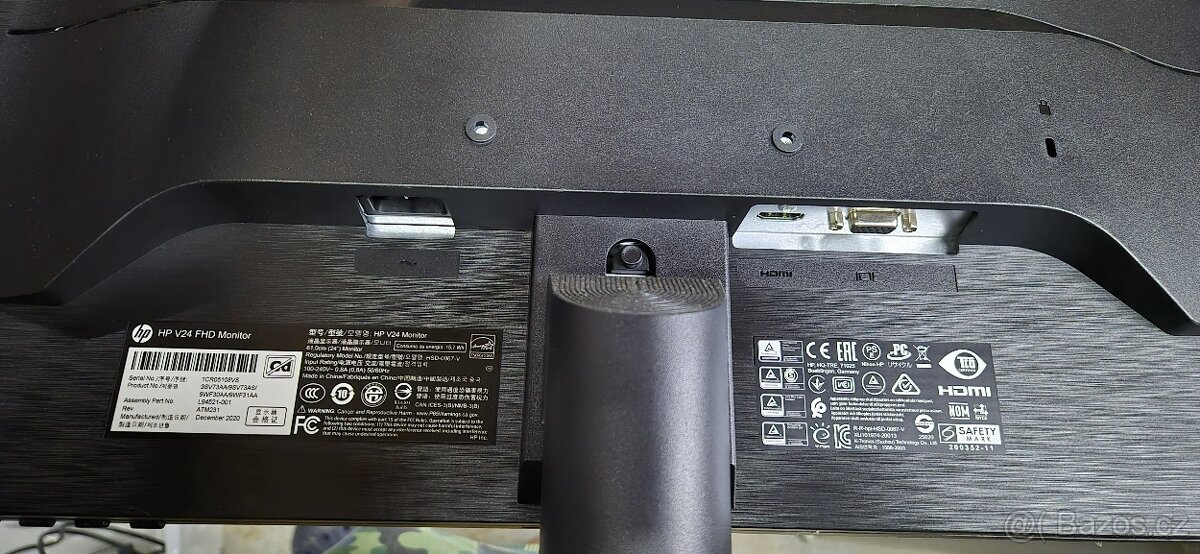 HP V24 24" FHD LCD Monitor - 2