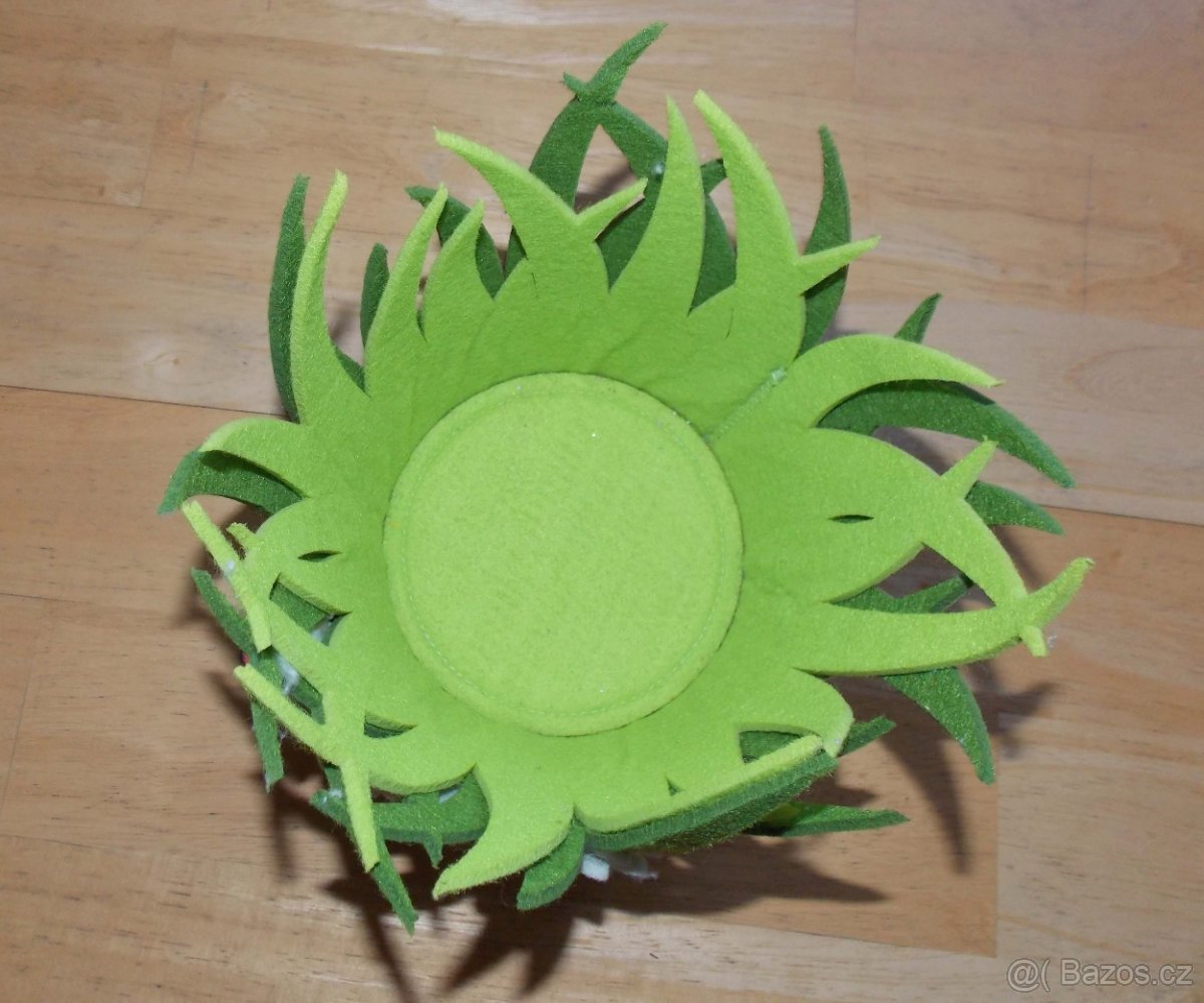 Jarní obal na květináč z plsti (filcu) - 2