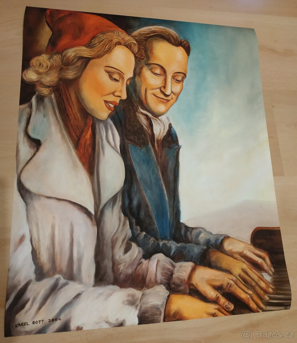 Karel Gott - kopie obrazů - 2