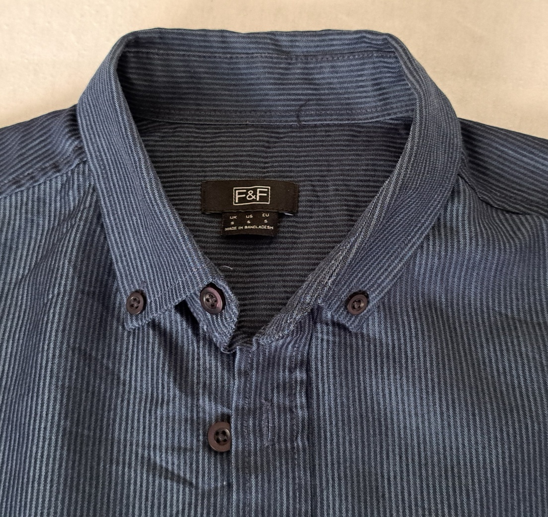 Košile chlapecká, pánská vel. S šedomodrá - 2