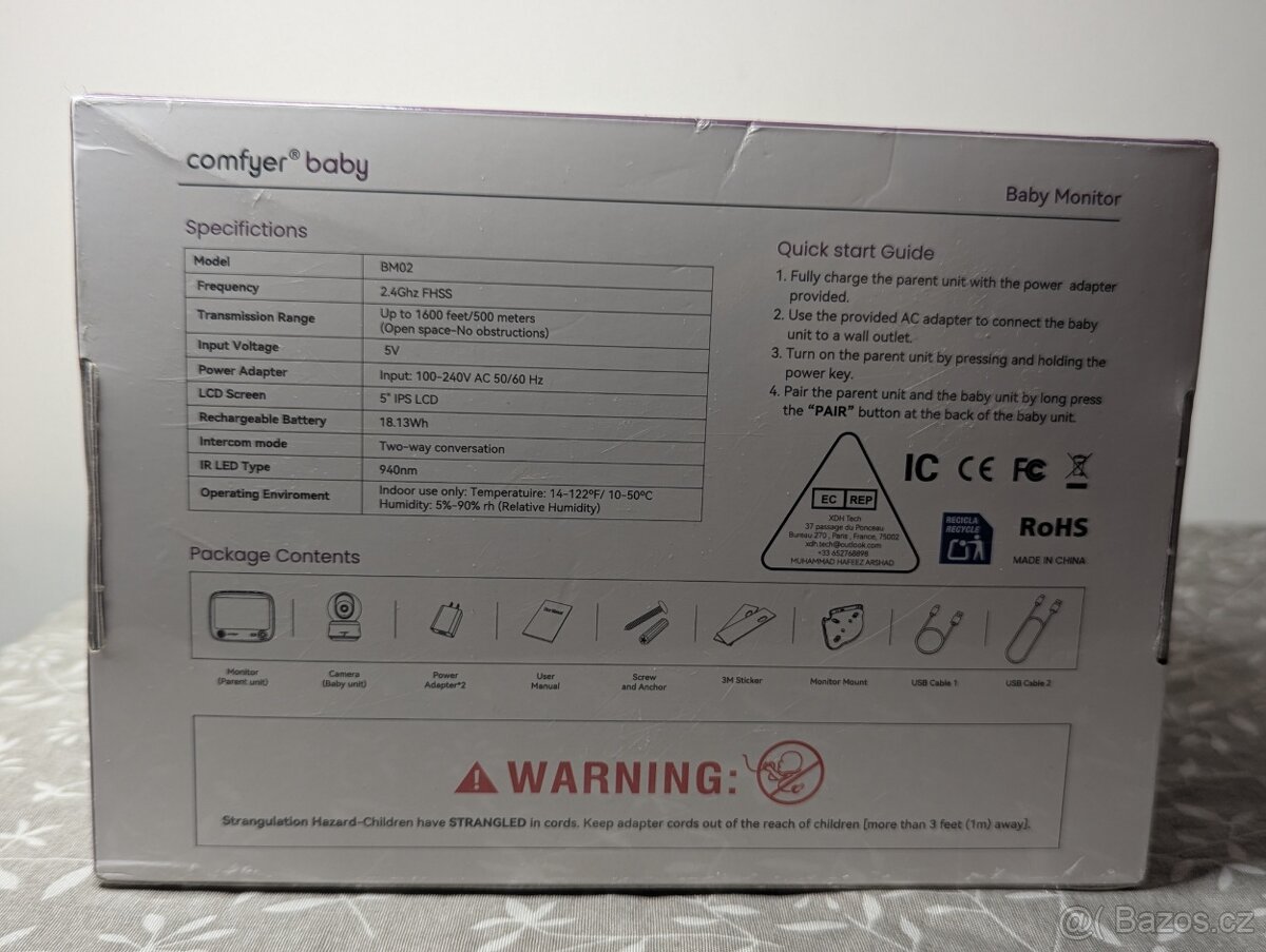 Dětská chůvička Comfyer baby BM02- nové nerozbalené - 2