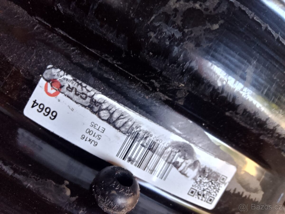 Ocelový disk Kamiq/Scala 6x16 5x100 et35 - 2