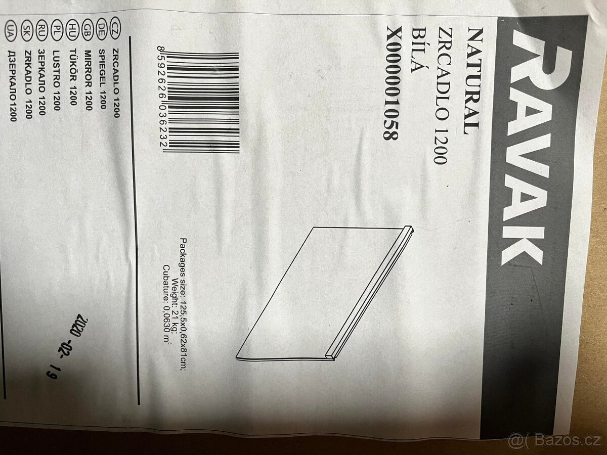 Zrcadlo a osvětlení do koupelny - 2