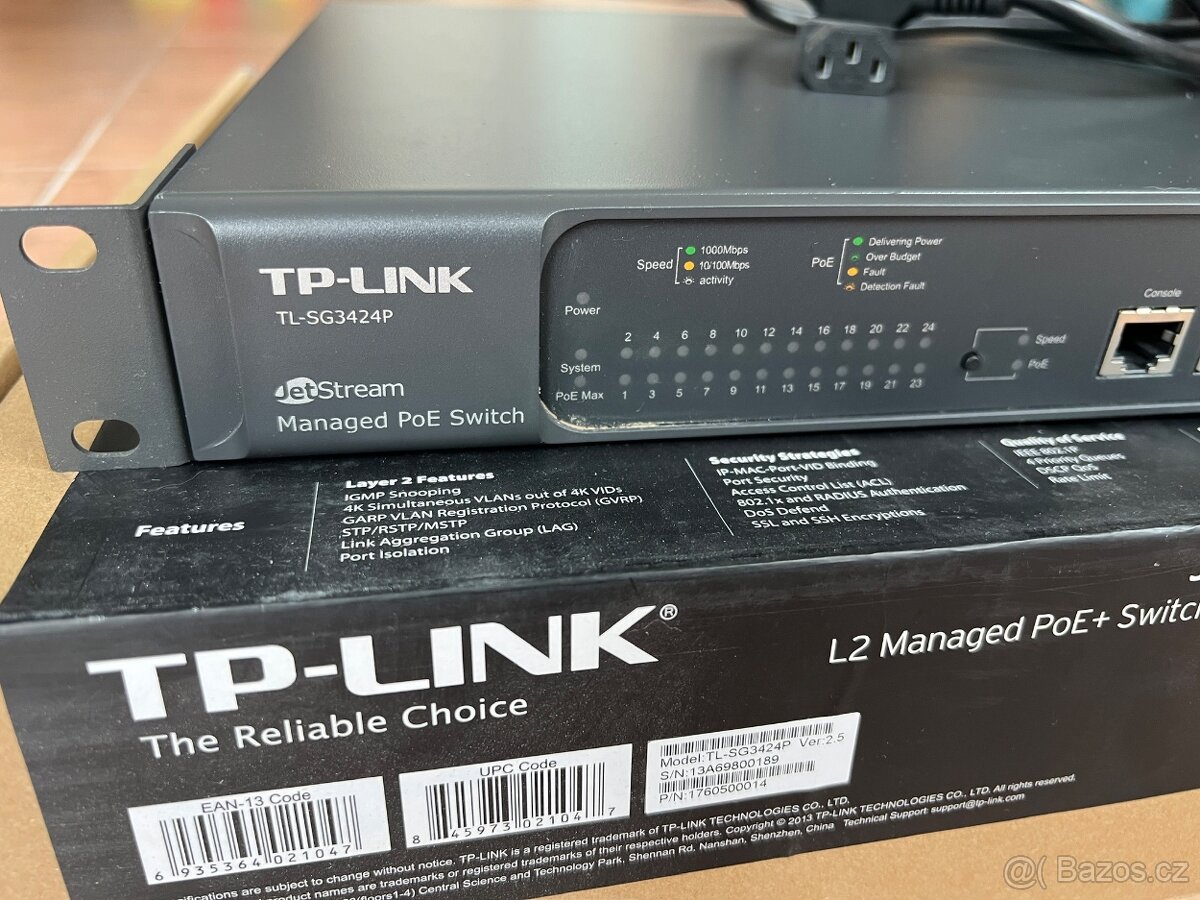 TP-Link TL-SG3424P 24port PoE+ Gigabit switch - 2