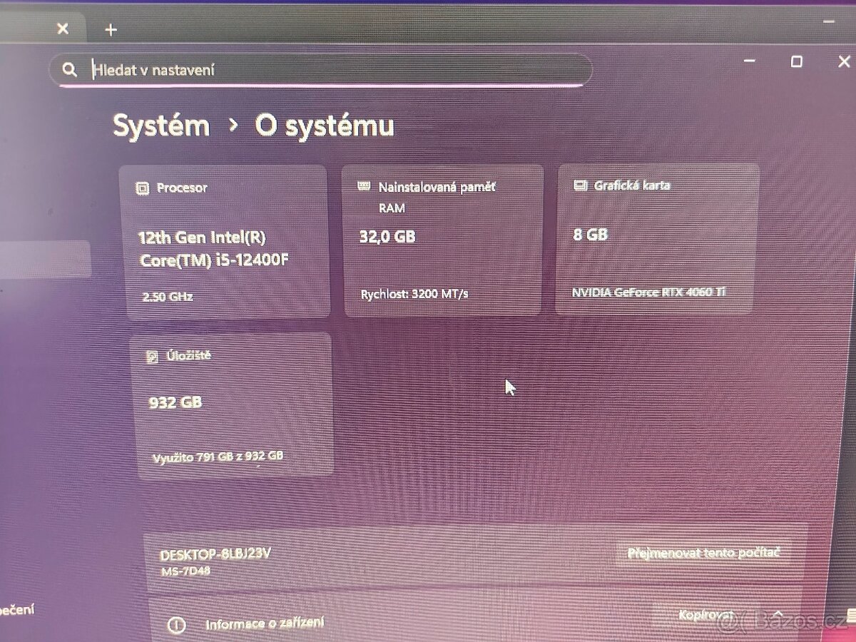 Prodám PC -MSI 7D48 - 2