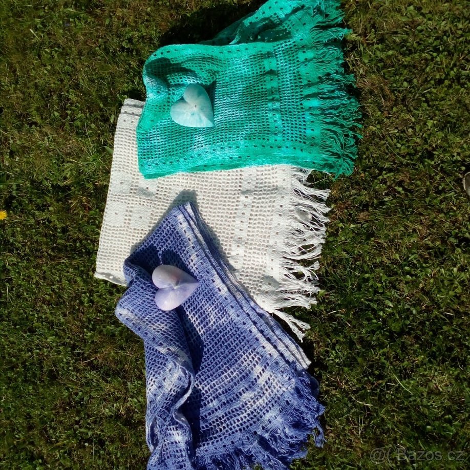 Barevné boho závěsy-macramé v mé nabídce - 2