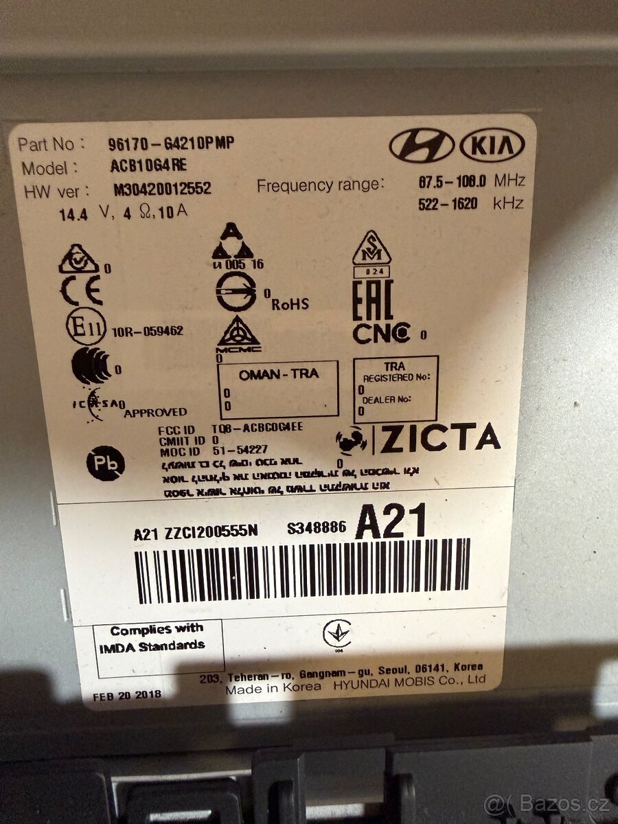 radio hyundai i30 ||| - 2