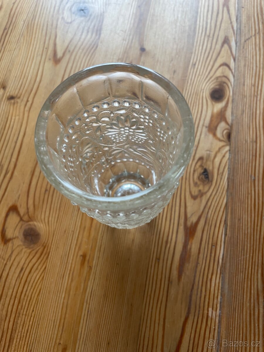 skleněná vázička 16 cm - 2