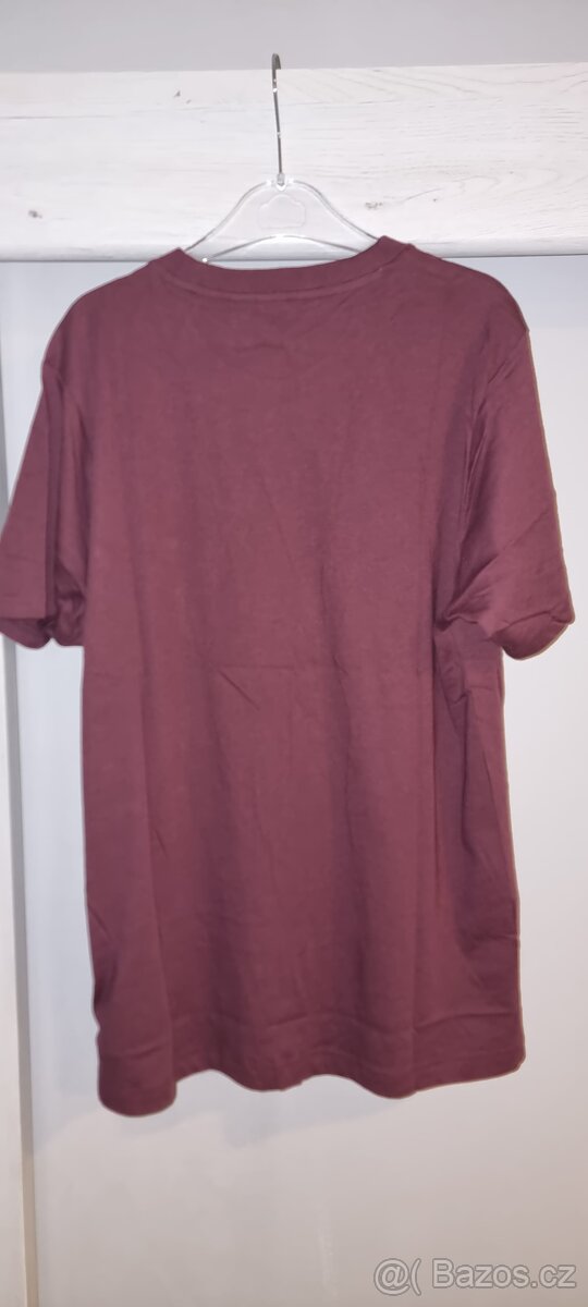 Pánské vínové tričko New Balance, velikost L - 2