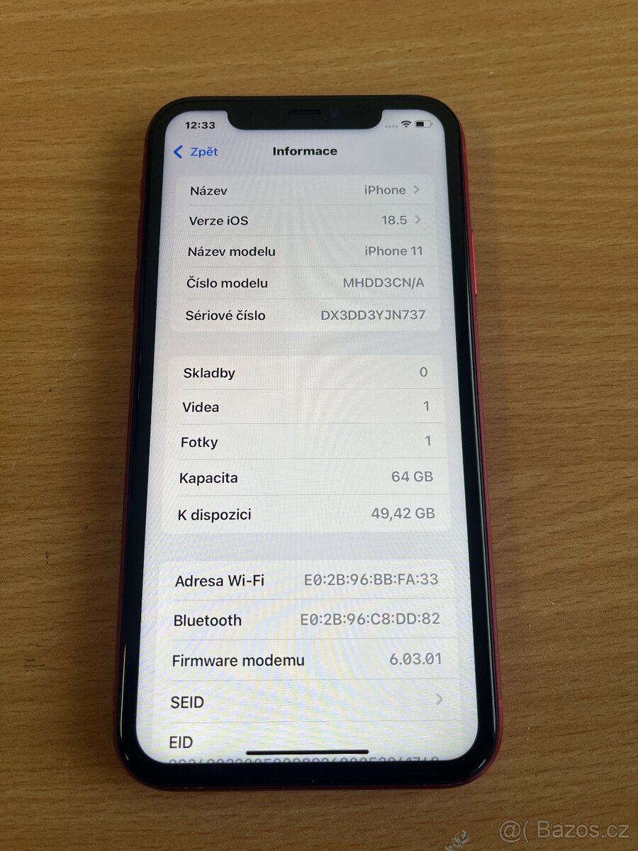 iPhone 11 64GB Product RED - 2