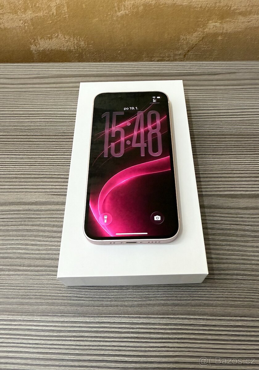 Apple iPhone 13 mini 128GB růžový, baterie 100% - 2