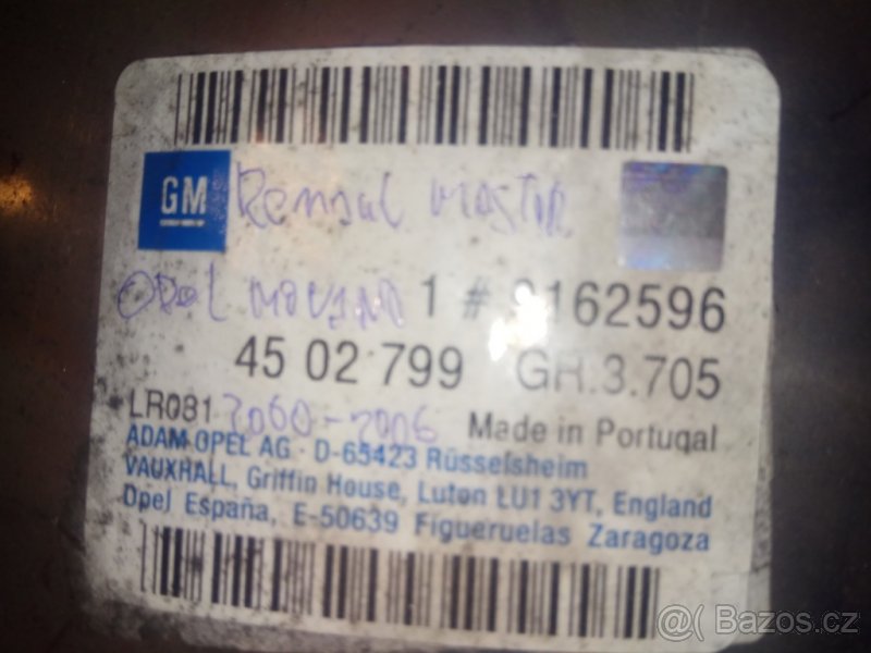 Zadní díl výfuku Renault Master, Opel movano - 2