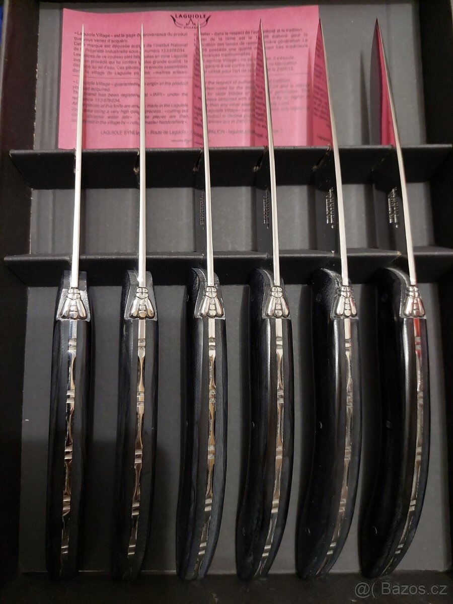Laguiole Village steakové nože 6ks – Francie - 2