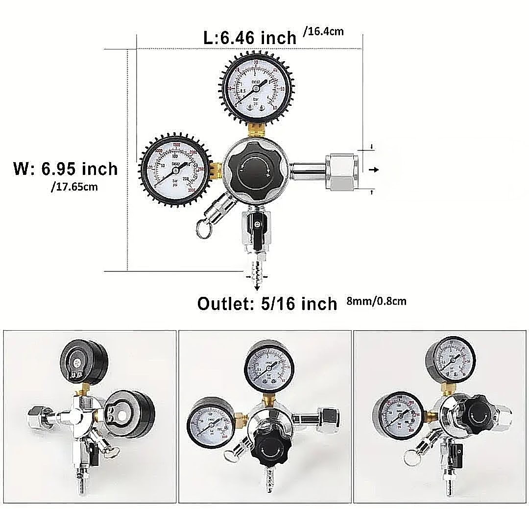 Redukční ventil na CO2/biogon apod. Nový - 2