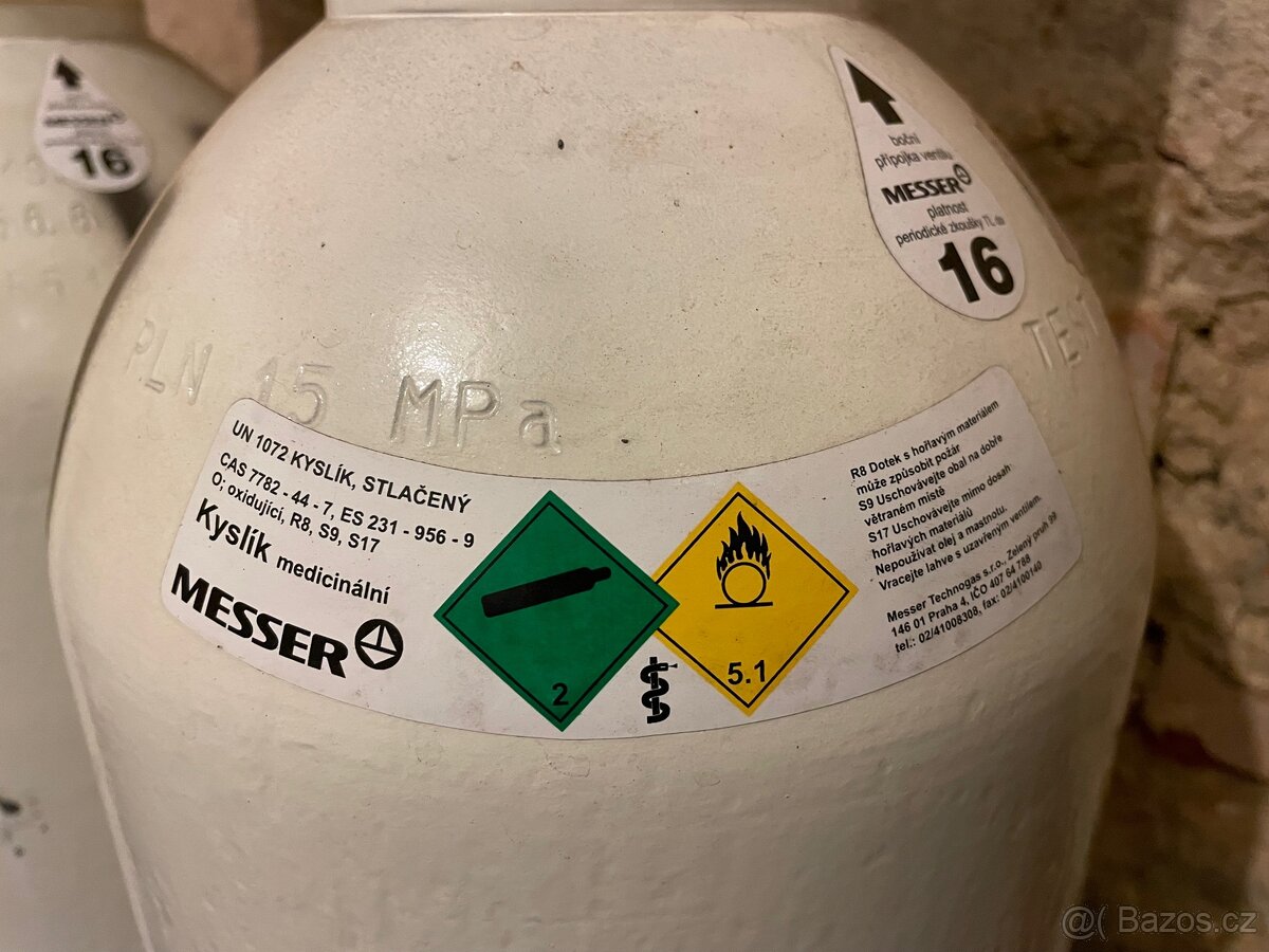 Tlakové lahve medicinální kyslík a co2 - 2