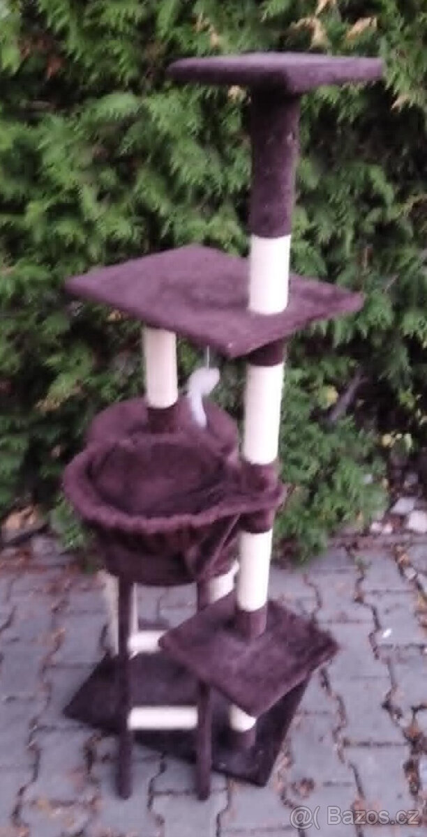 Škrabadlo pro kočky vysoké cca 140 cm - 2