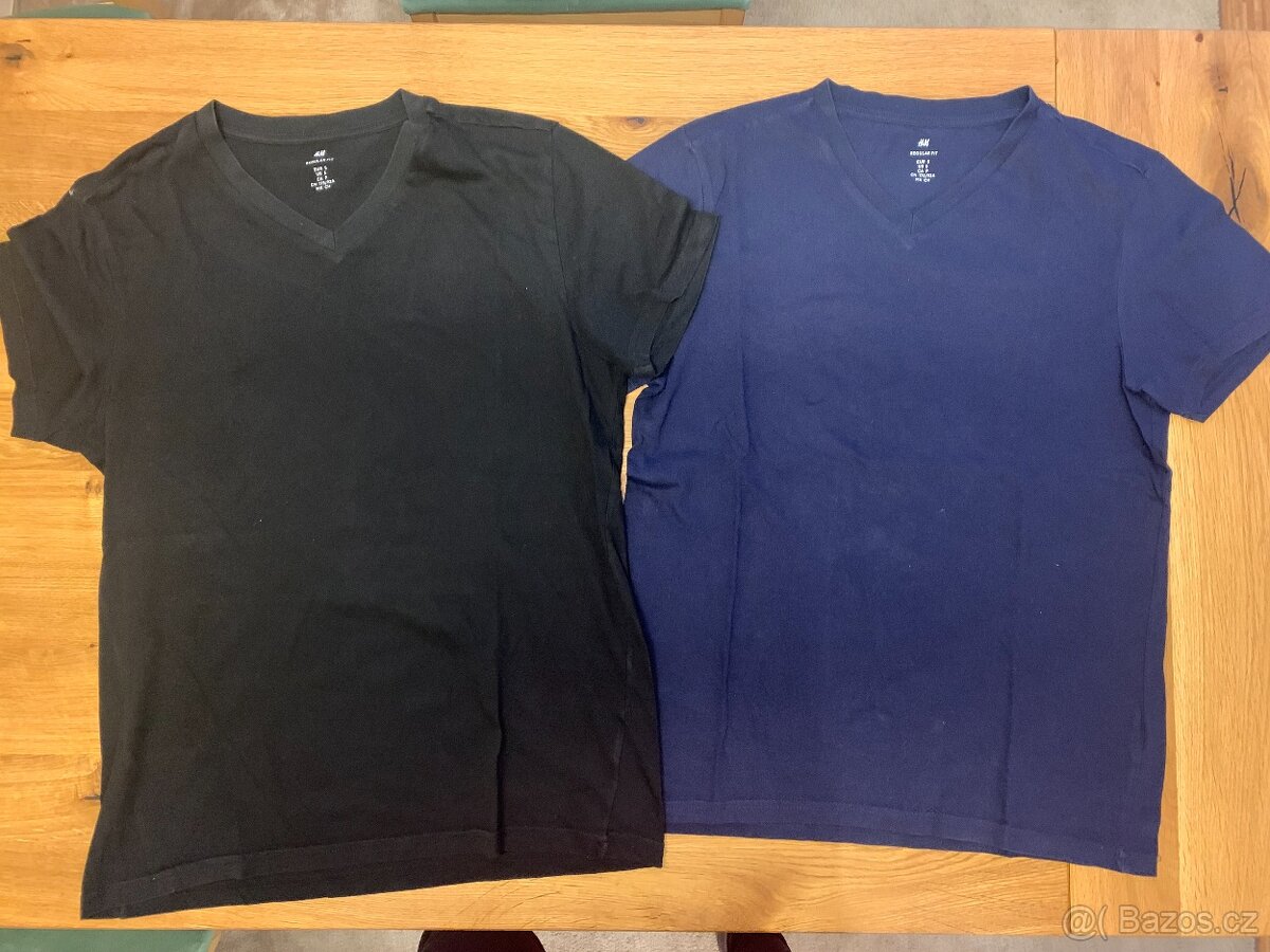 2 pánská trička z H&M, vel. S (chlapecké 164/170) - 2