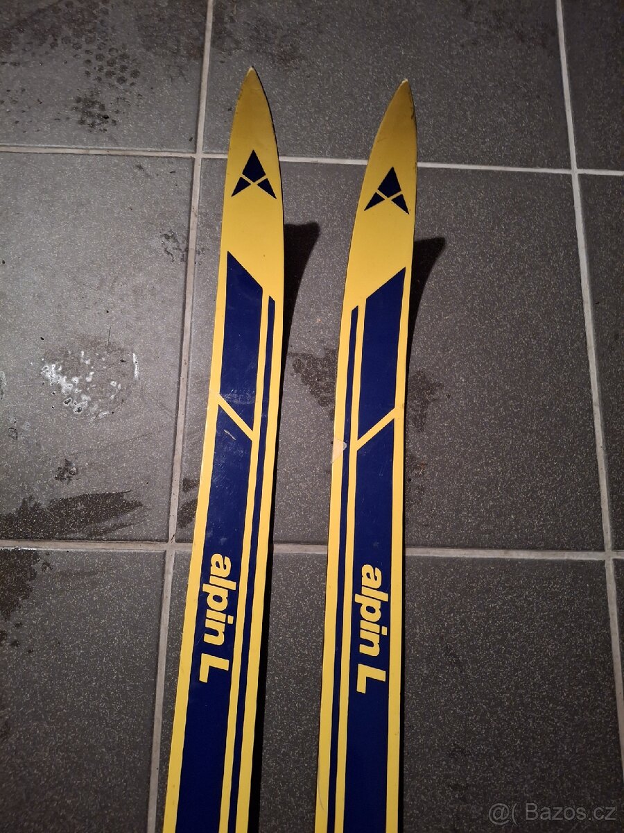 Bezky Alpin, vazani Salomon, delka cca 196cm - 2