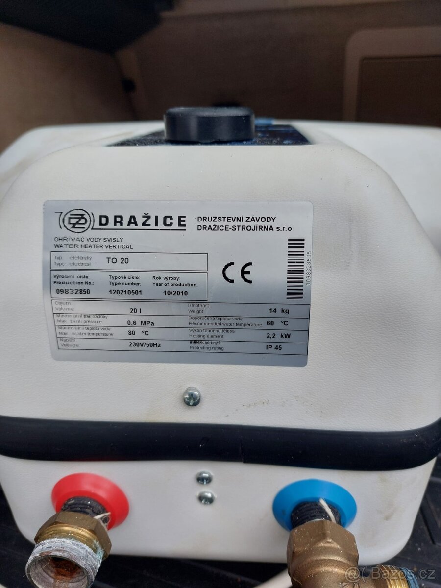 Elektrický ohřívač Dražice TO 20 - 2