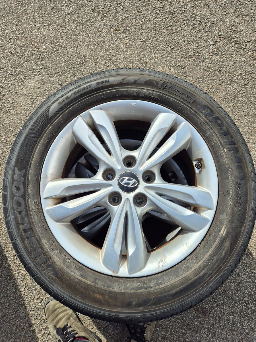 Alu kola Hyundai ix 35, R17 + pneu Hankook, odpočet DPH - 2
