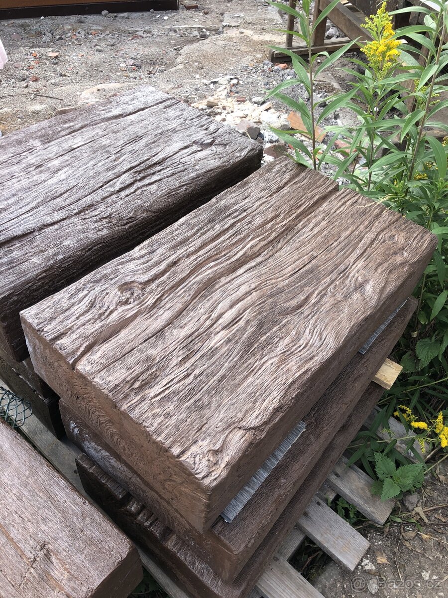 Betonové schody Diton tmavý dub - 2