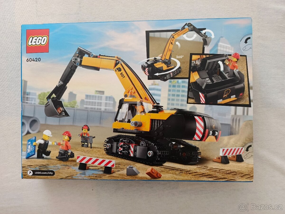 Lego City 60420 Žlutý bagr - 2
