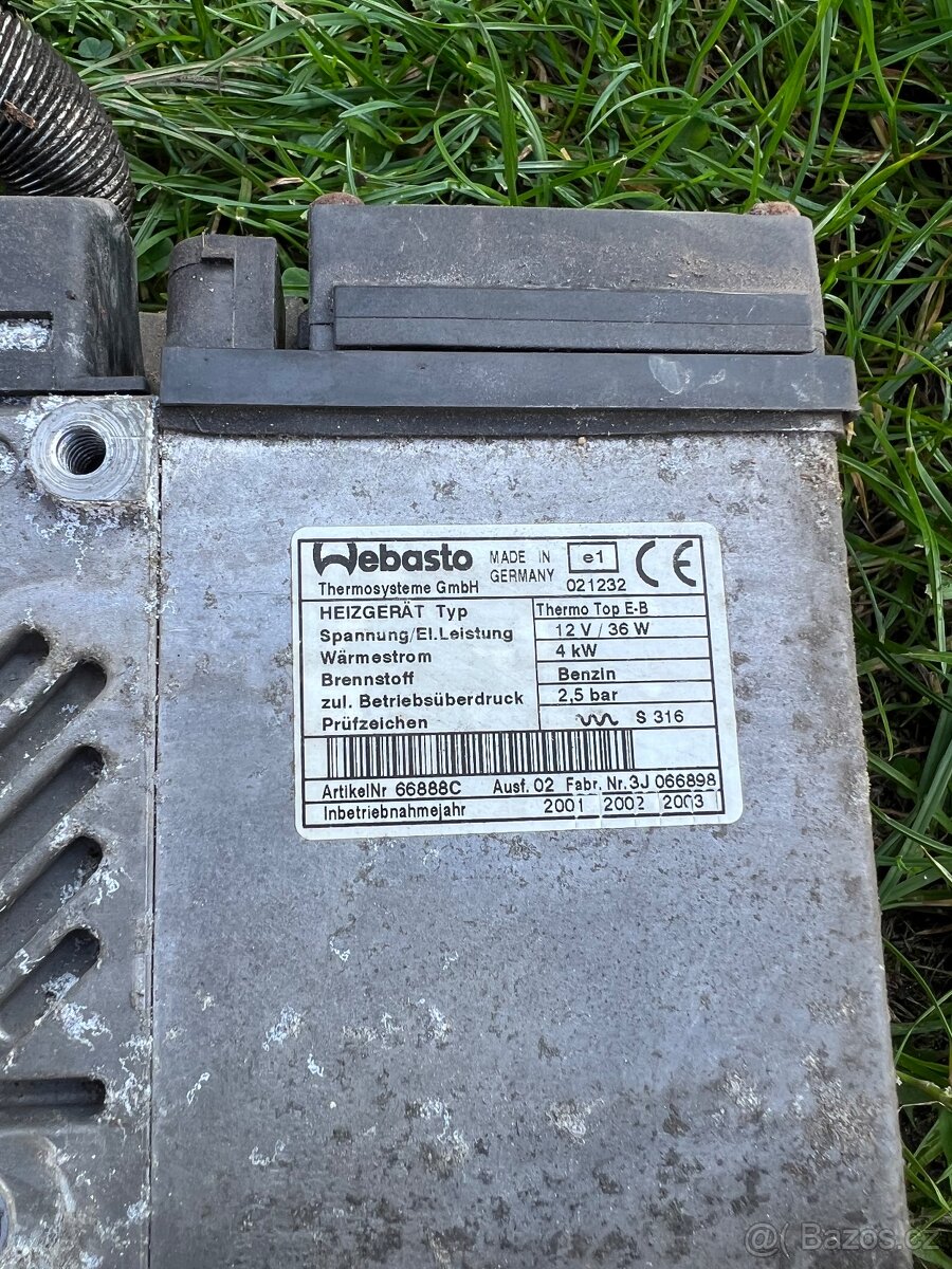 Nezavisle topeni Webasto thermo top E-B - 2