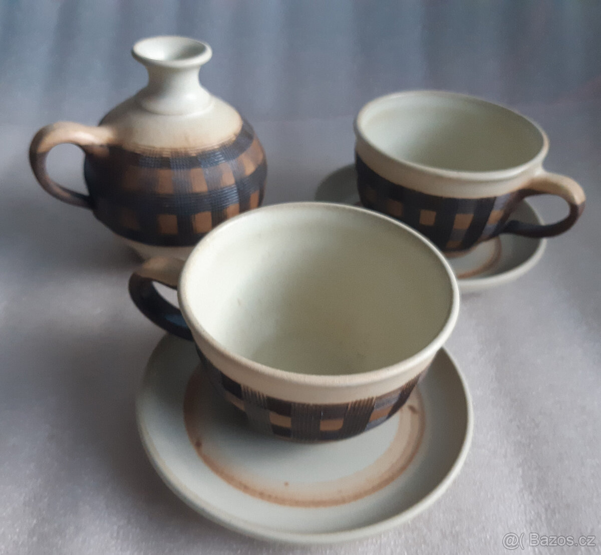 Keramické hrnečky a váza - 2