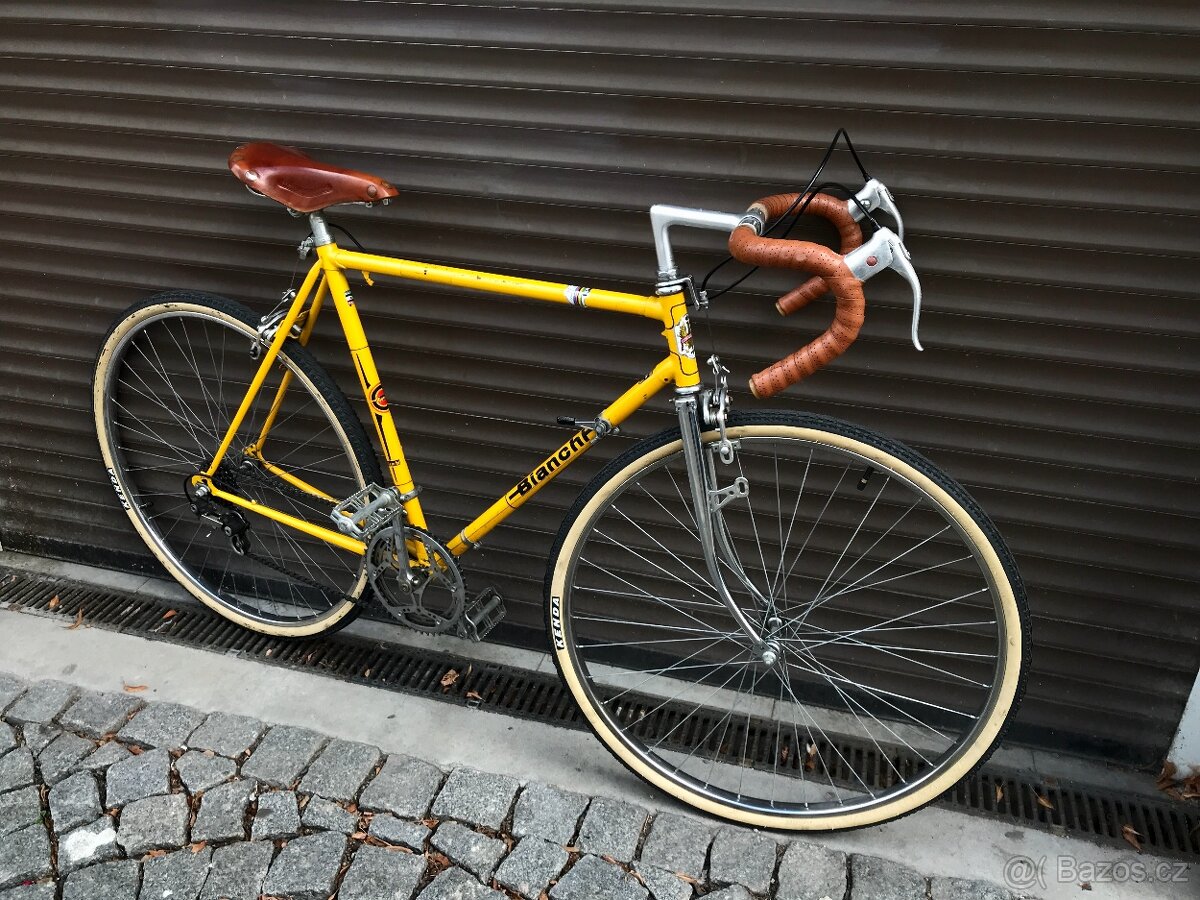Vintage Bianchi žluťák _ 70. léta - SLEVA - 2
