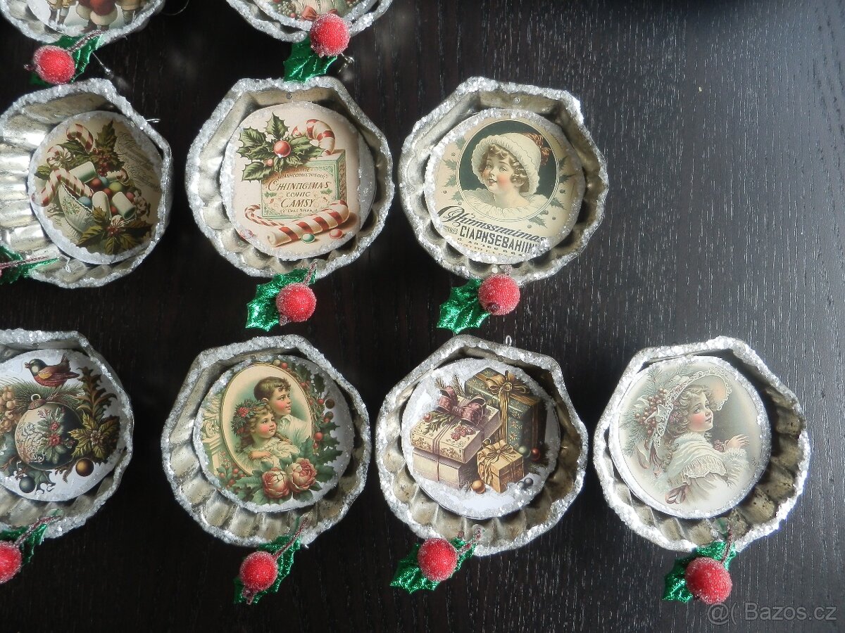 baňky - vánoční dekorace k zavěšení - 2