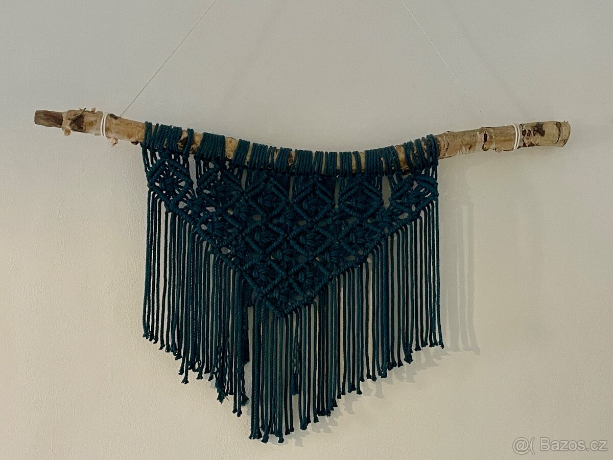 Makrame XL na větvi - 2