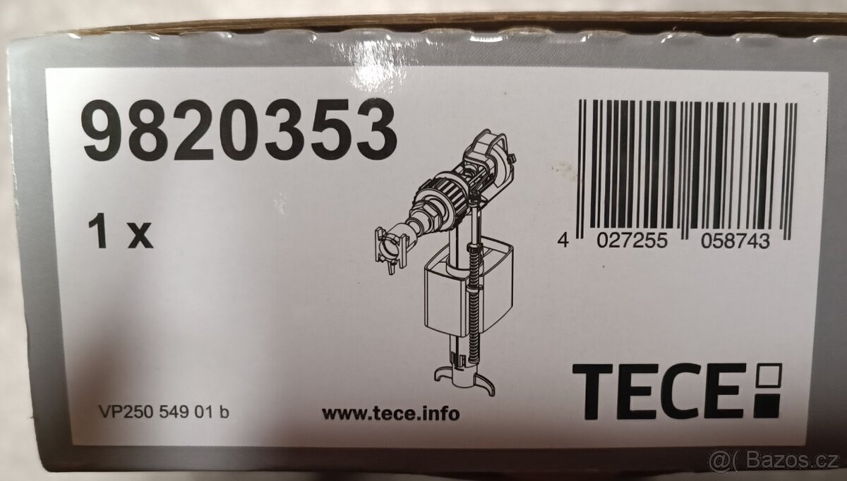 Napouštěcí ventil Tece F10 - 2