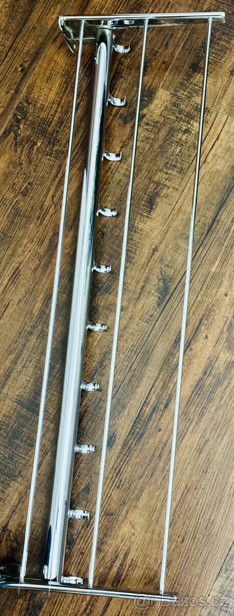 Retro chromovaný věšák-nový chrom - 2