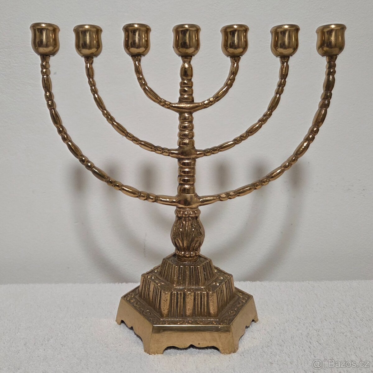 Masivní židovský svícen Menora - 2
