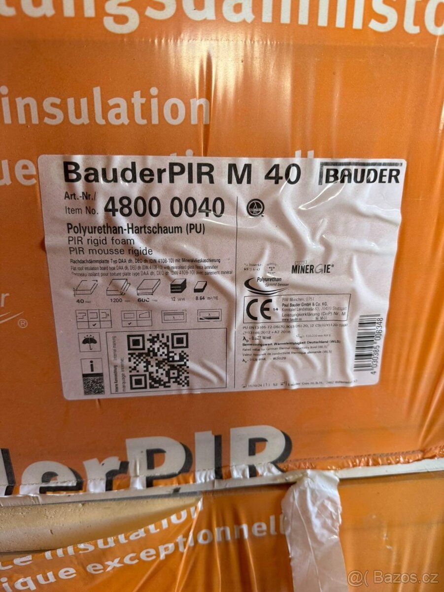 Tepelná izolace Bauder PIR M40 - 2