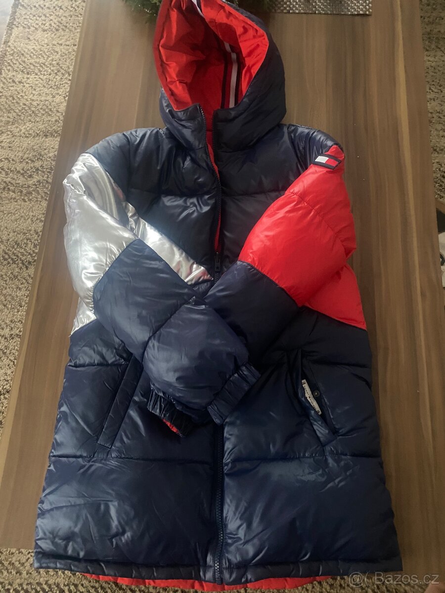Dívčí /Chlapecká zimní bunda Tommy Hilfiger oboustranná - 2