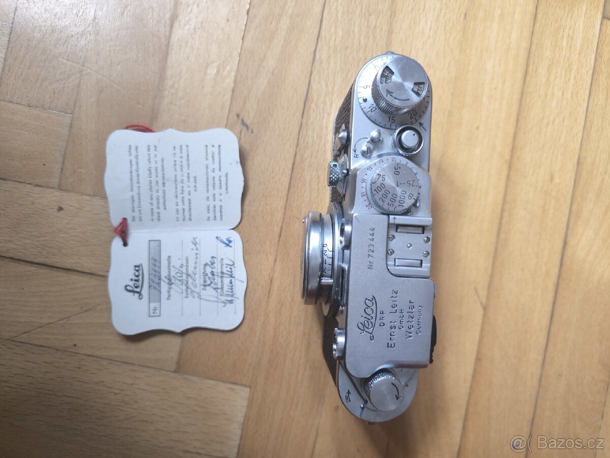 Leica IIIF + F5; 3,5 + kožený obal - 2