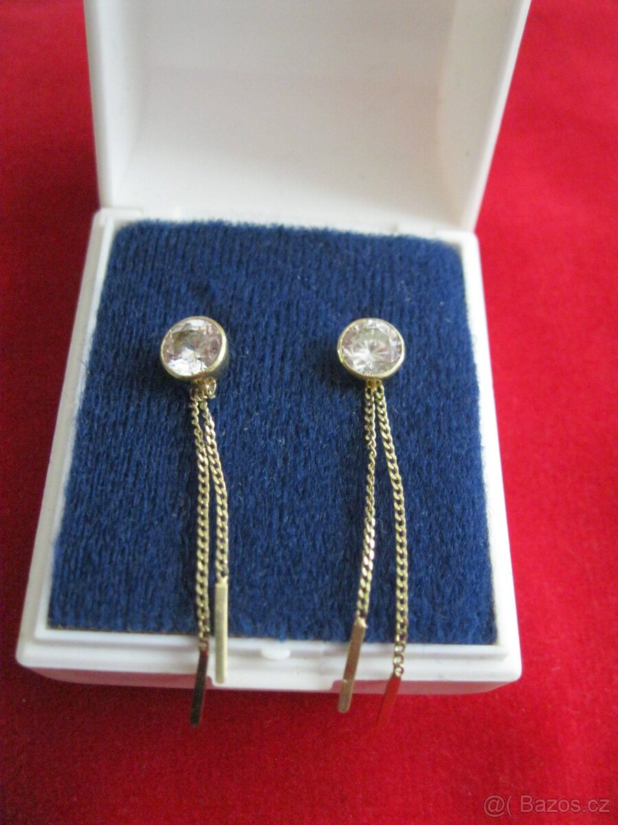 Zlaté náušnice - 14-ti karátové 585/100 - 2