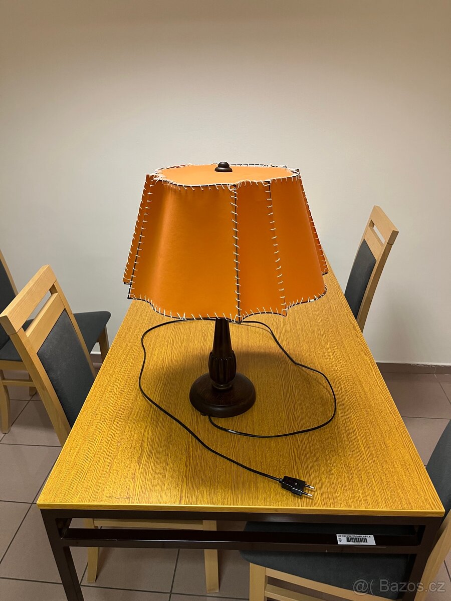 Krásná prvorepubliková stolní lampa svítilna - čti popis - 2