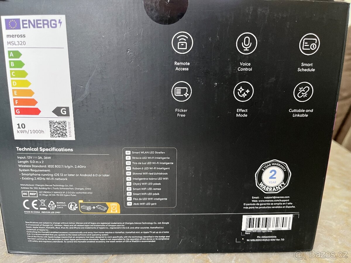 Meross Smart Wi-Fi LED Light Strip 9,5+ m - 2