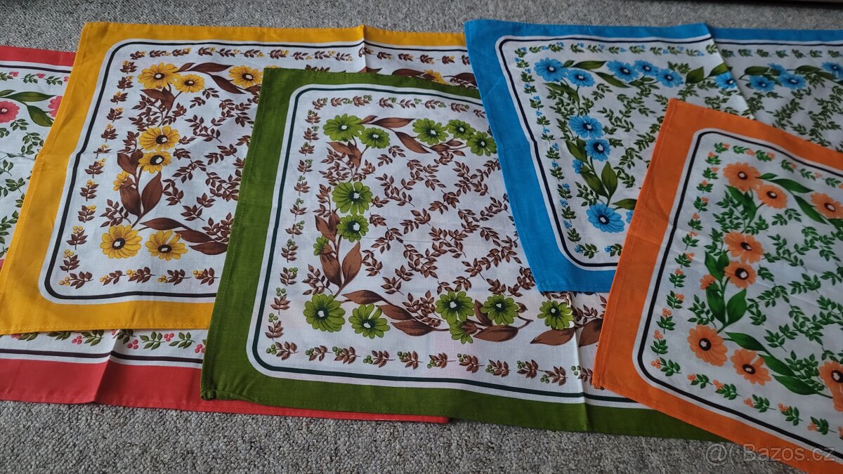 Retro utěrky - 5 ks - 2