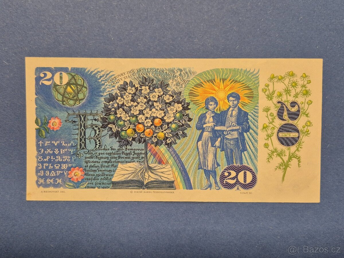 Bankovka 20 Kčs 1988 - 2