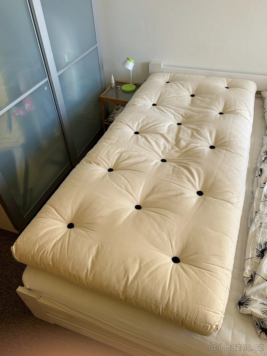 Zánovní bavlněný futon 90x200 - 2