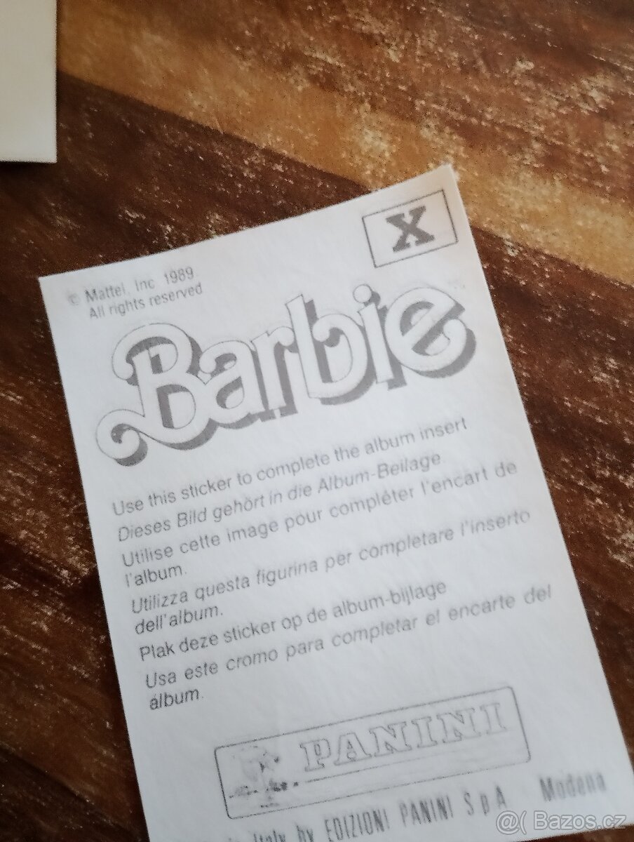Prodám retro samolepky Barbie od Matella-Panini - 2