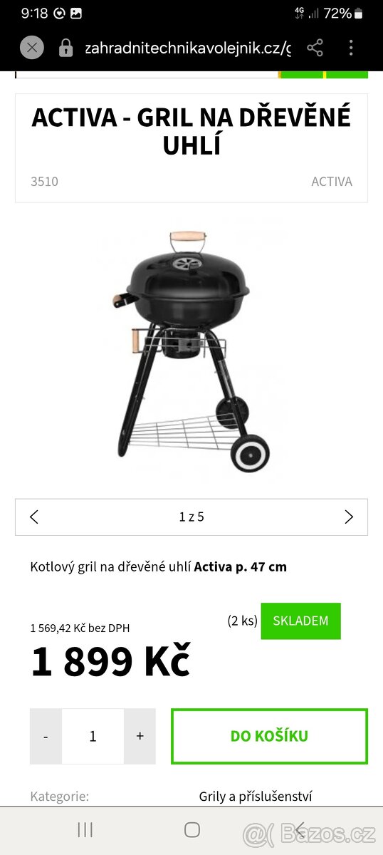 Gril na dřevěné uhlí - 2