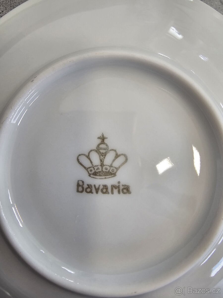 Retro porcelánový podšálek Bavaria - 2