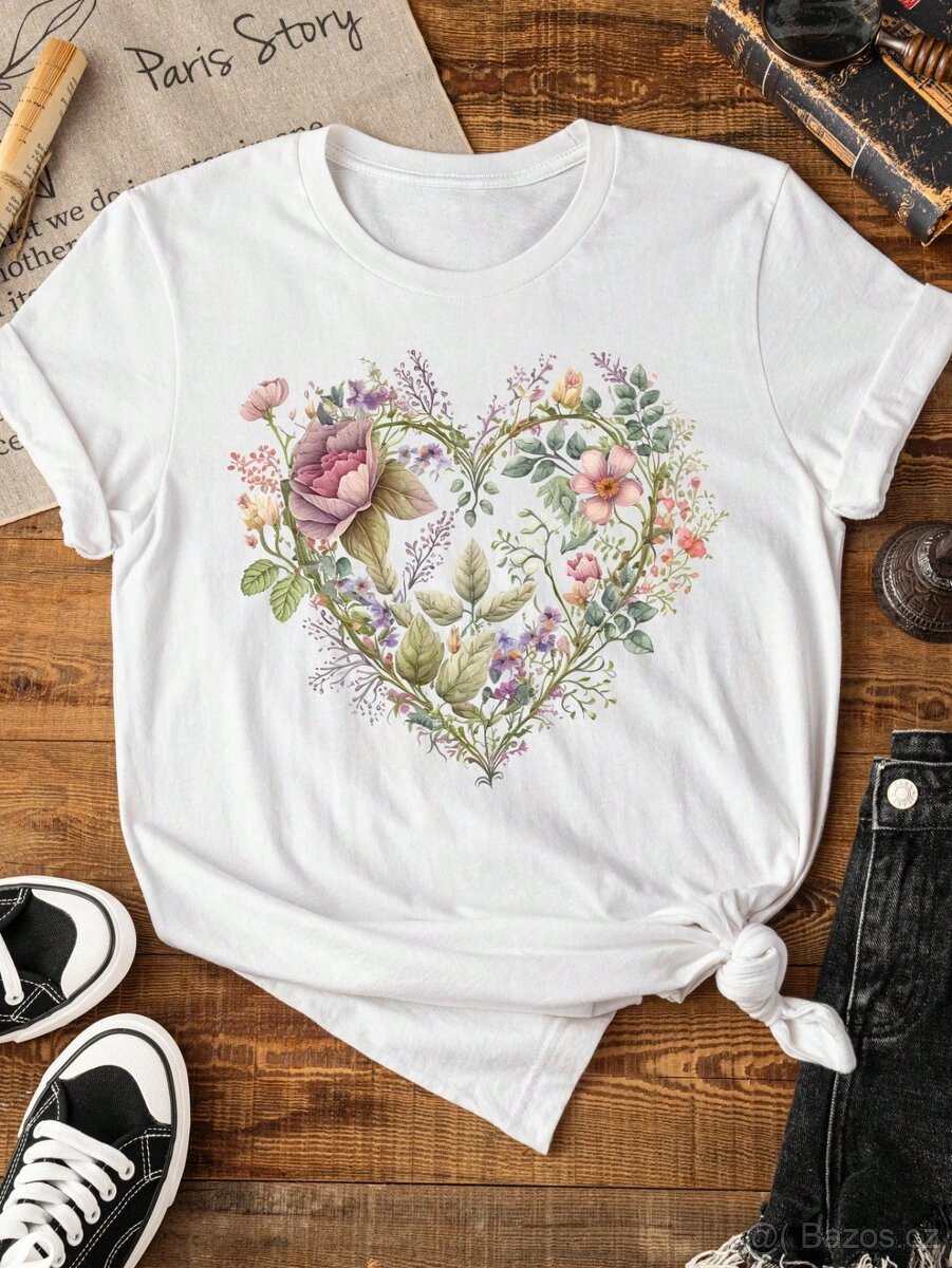 Tričko se srdcem vel. 46/48 - 2