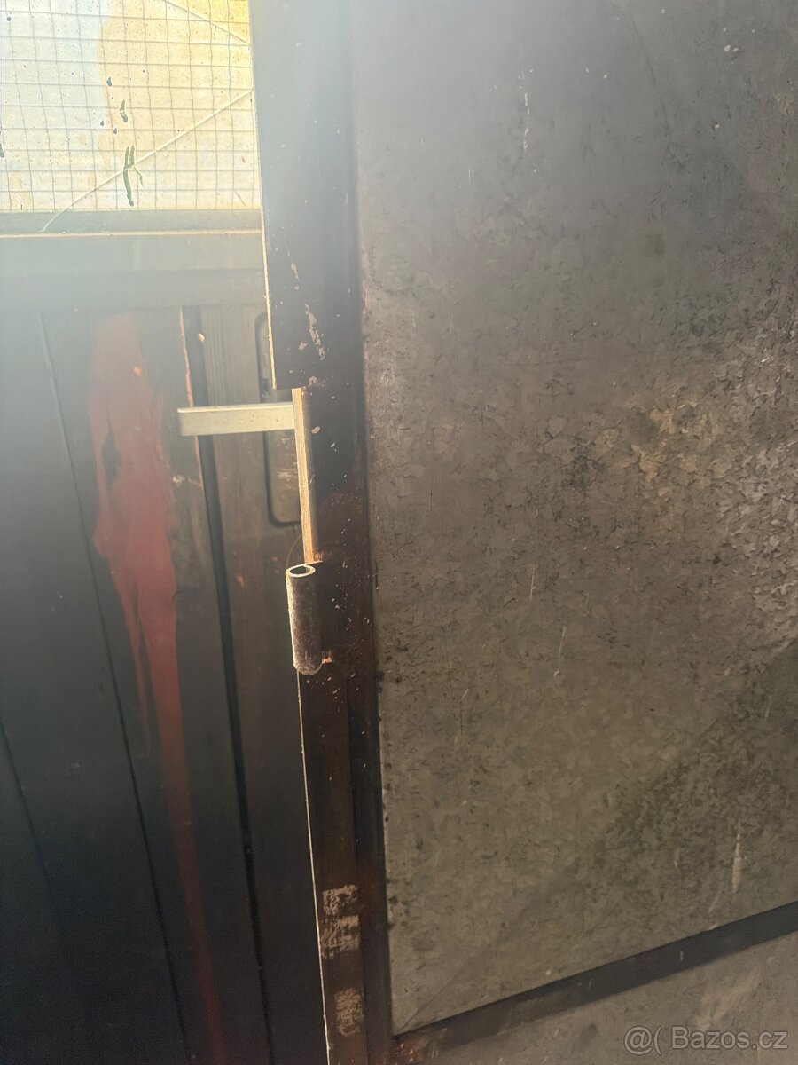 Vrata plechová ,dvojkridlo kovová vrata - 2