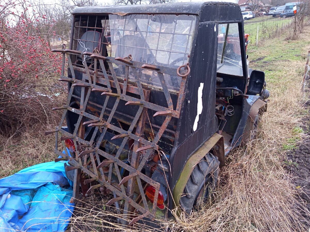 Traktůrek domácí výroby, motor 1,3 benzín - 2